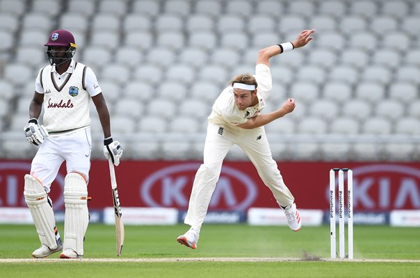 Stuart Broad England bowling v West Indies Old Trafford 2020