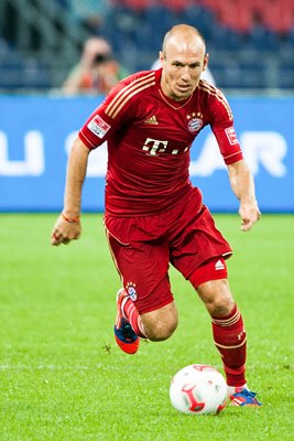 Arjen Robben of Bayern Munich in action