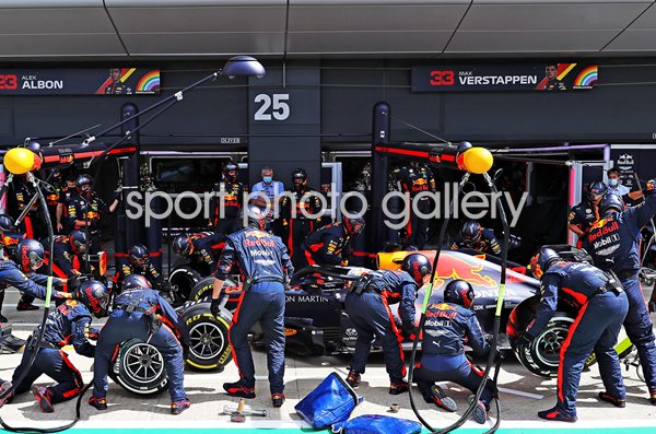 Max Verstappen Netherlands Red Bull Pitstop British GP 2020