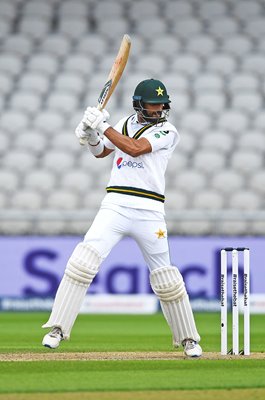 Shan Masood Pakistan bats v England Old Trafford 2020