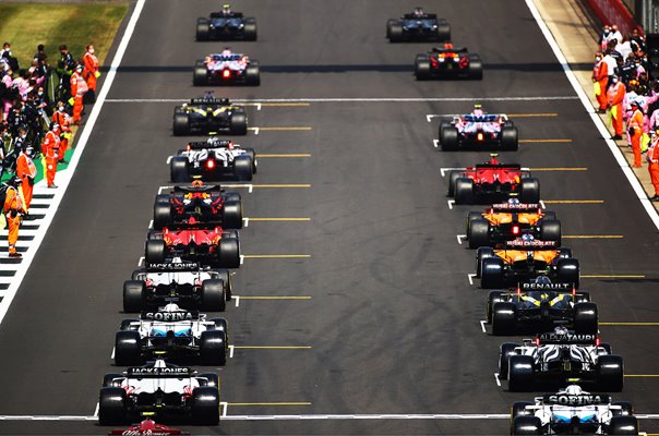 Starting Grid F1 70th Anniversary Grand Prix Silverstone 2020