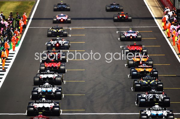 Starting Grid F1 70th Anniversary Grand Prix Silverstone 2020