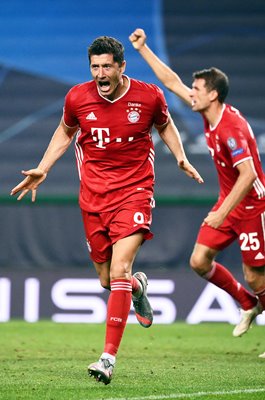Robert Lewandowski Bayern scores Champions League Semi Final 2020