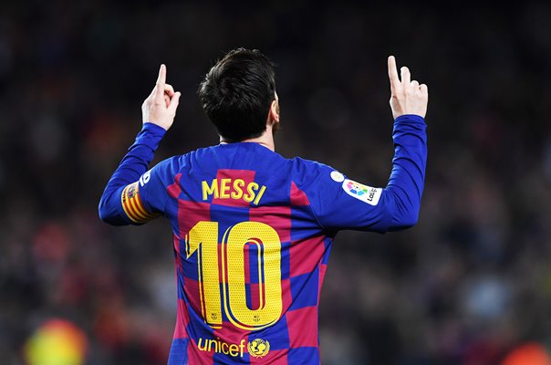 Lionel Messi Barcelona v Real Sociedad Camp Nou La Liga 2020
