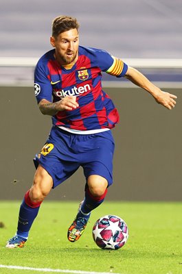 Lionel Messi Barcelona v Bayern Champions League Quarter Final 2020