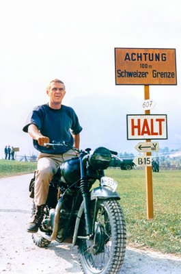 Steve McQueen Motorbike Scene The Great Escape