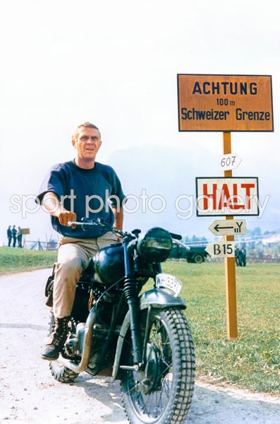 Steve McQueen Motorbike Scene The Great Escape