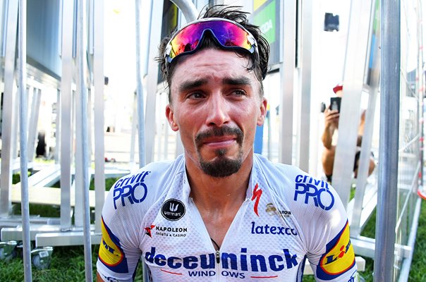 Julian Alaphilippe France Emotional win Stage 2 Tour de France 2020 