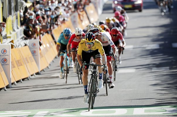 Primoz Roglic wins Stage 4 sprint Tour de France 2020