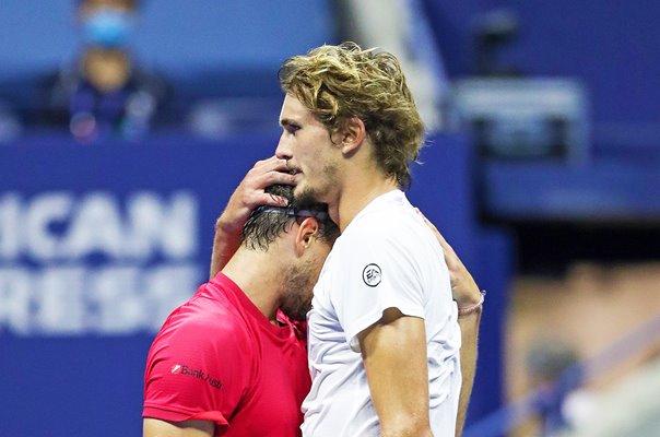 Champion Dominic Thiem & Alexander Zverev US Open 2020