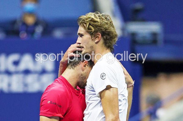 Champion Dominic Thiem & Alexander Zverev US Open 2020