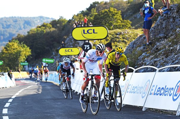 Tadej Pogacar Slovenia passes Stage 15 Tour de France 2020