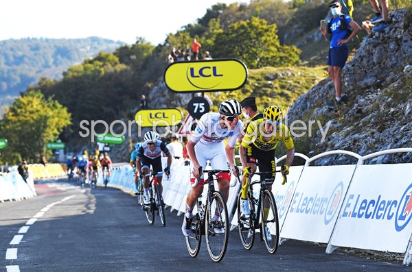 Tadej Pogacar Slovenia passes Stage 15 Tour de France 2020