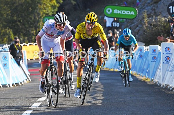 Tadej Pogacar beats Primoz Roglic Stage 15 Tour de France 2020
