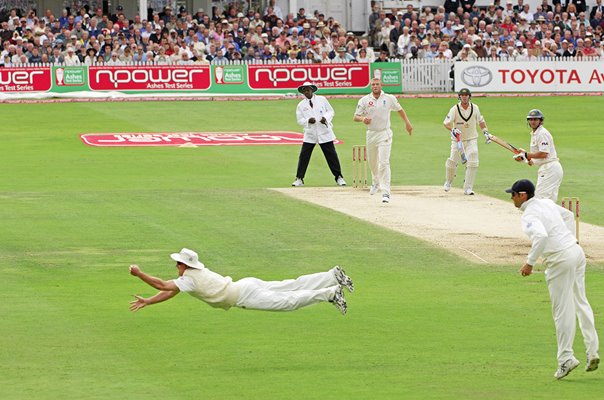 Andrew Strauss Catch England v Australia Trent Bridge Ashes 2005