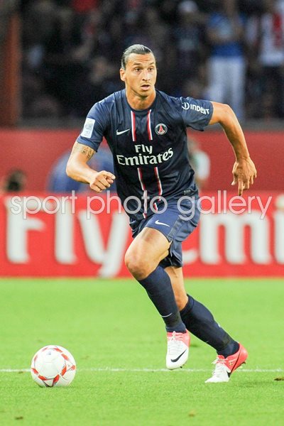 Zlatan Ibrahimovic of Paris Saint-Germain FC in action
