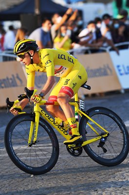 Tadej Pogacar Slovenia Yellow Jersey Paris Tour de France 2020  
