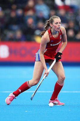 Giselle Ansley Great Britain v Belgium Field Hockey Pro League 2019