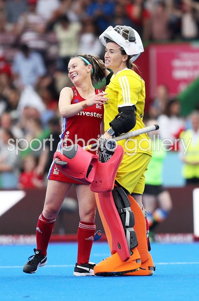 Laura Unsworth & Maddie Hinch Great Britain v New Zealand 2019