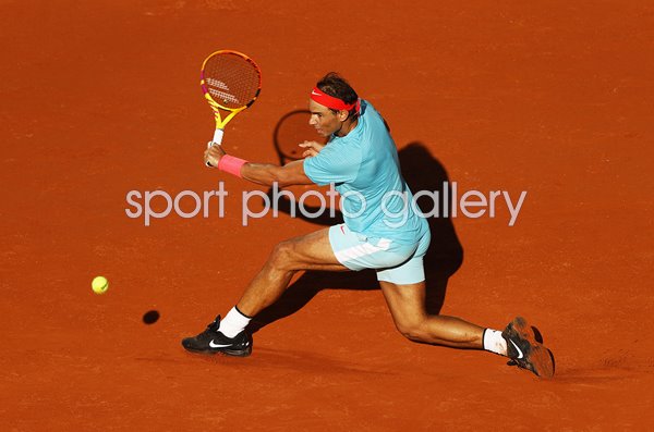 Rafael Nadal Spain French Open Backhand Paris 2020
