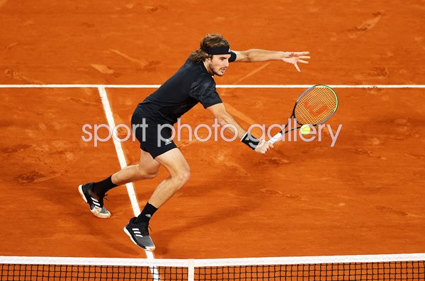 Stefanos Tsitsipas Greece French Open Backhand Volley 2020
