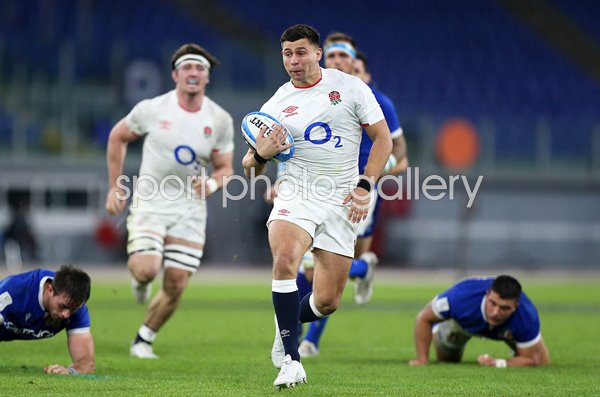 Ben Youngs scores in 100th Game Six Nations Rome 2020