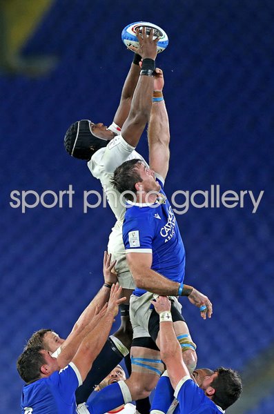 Maro Itoje England v Italy Rome Six Nations 2020