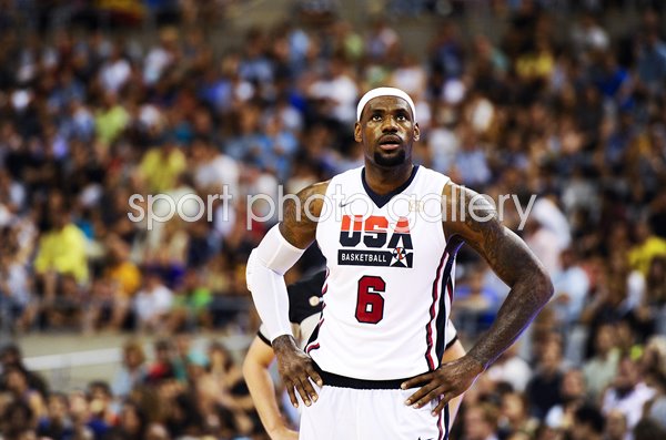 LeBron James USA Basketball Great Barcelona 2012