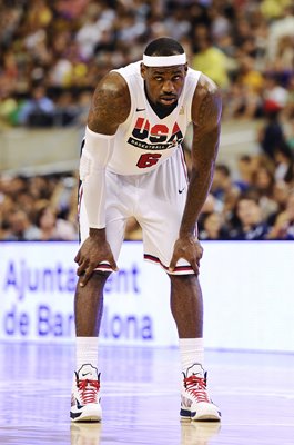 LeBron James USA v Argentina Basketball Barcelona 2012
