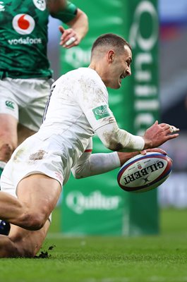 Jonny May England scores Super Try v Ireland Autumn Nations Cup 2020