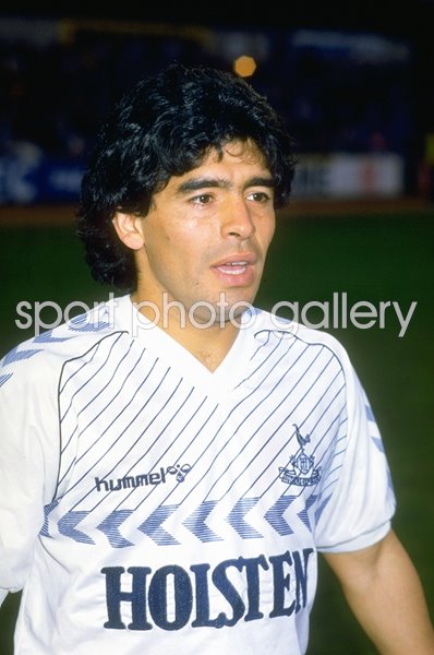 Diego Maradona Tottenham Hotspur Ossie Ardiles Testimonial 1986