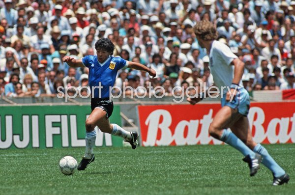 Diego Maradona Argentina v England World Cup Quarter Fianl 1986