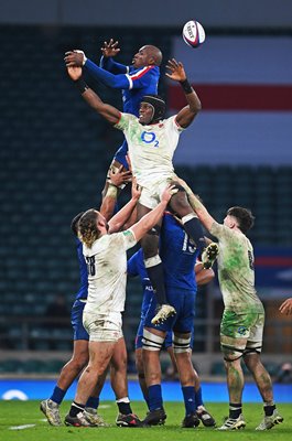 Maro Itoje England v France Autumn Nations Cup Final Twickenham 2020