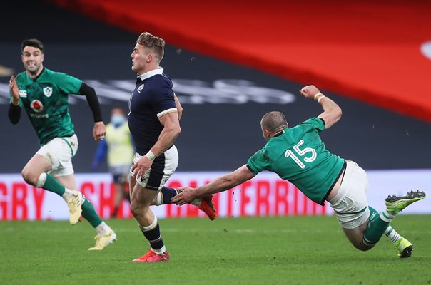 Duhan van der Merwe Scotland v Ireland Autumn Nations Cup Dublin 2020