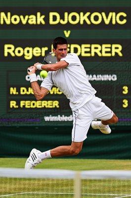 Novak Djokovic Serbia v Roger Federer Wimbledon Final 2015