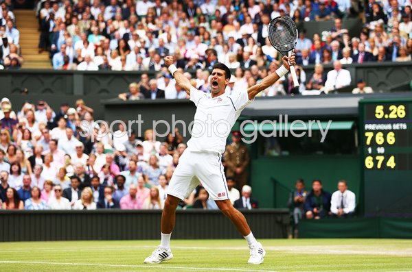 Novak Djokovic Serbia beats Roger Federer Wimbledon Final 2015