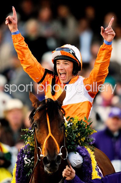 Frankie Dettori celebrates Breeders Cup win Kentucky 2010