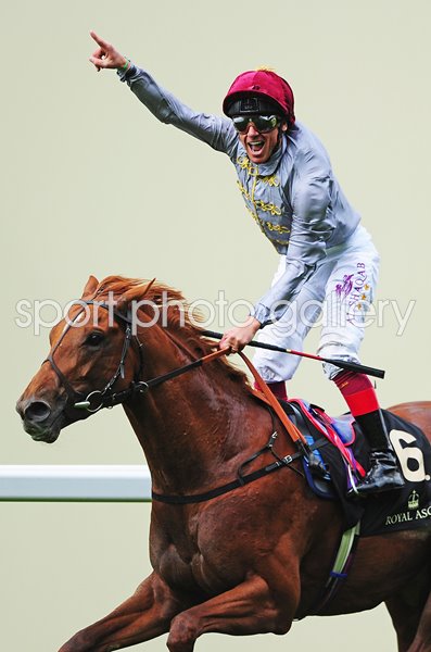 Frankie Dettori celebrates St James Palace Stakes Royal Ascot 2016 