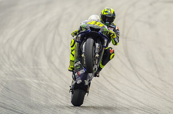 Valentino Rossi Italy & Yamaha Spanish Moto GP Wheelie 2019