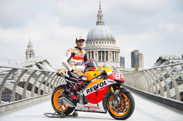 Marc Marquez Spain Millennium Bridge British Moto GP Promo 2014