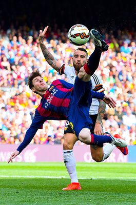 Lionel Messi Barcelona overhead kick v Valencia La Liga 2015