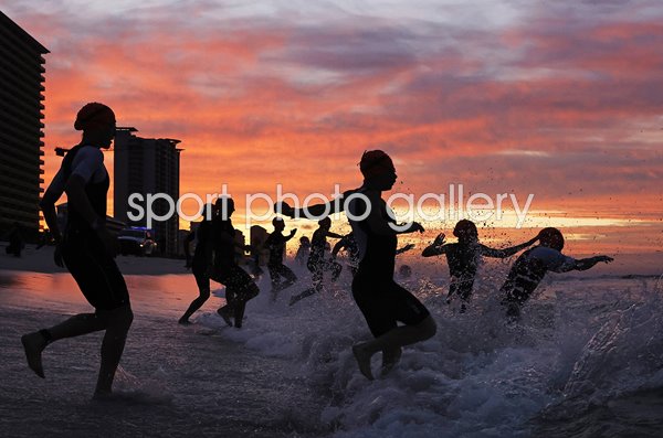 Pro Women's division start Ironman Florida 2020