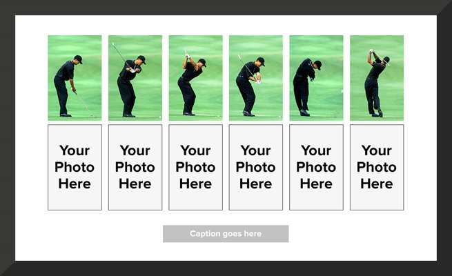 Tiger Woods Golf Swing Comparison Collage 