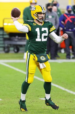 Aaron Rodgers Green Bay Packers v Los Angeles Rams 2021