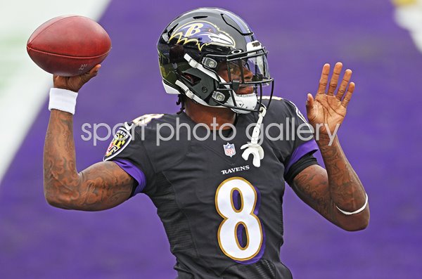 Quarterback Lamar Jackson Baltimore Ravens v Tennessee Titans 2020
