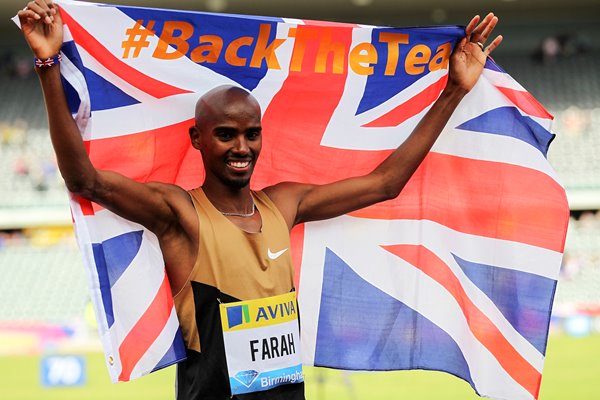 Mo Farah Aviva Birmingham Grand Prix 2012