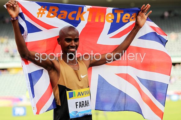 Mo Farah Aviva Birmingham Grand Prix 2012