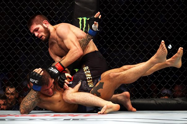 Khabib Nurmagomedov Russia dominates Dustin Poirier 2019