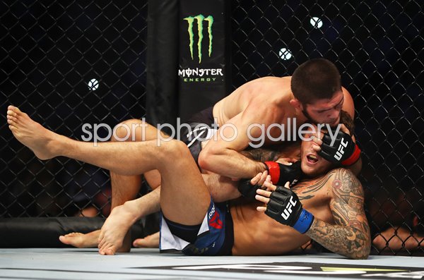 Khabib Nurmagomedov beats Dustin Poirier Abu Dhabi 2019
