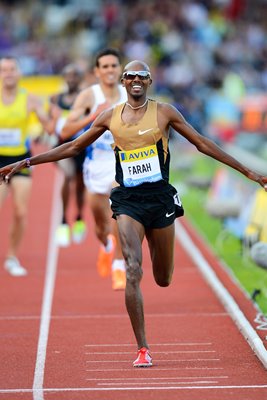 Mo Farah Aviva Birmingham Grand Prix 2012